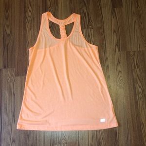 Orange workout tank top
